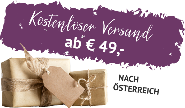 Kostenloser Versand ab € 49,- nach Österreich